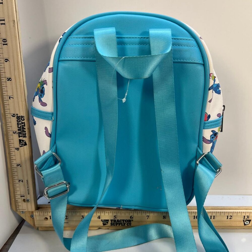 Disney Stitch Backpack With Snacks Print Blue Adjustable Straps for Kids - Picture 3 of 5
